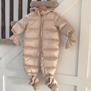 612M Baby Gap Kids one piece Down Puffer Bunting Snowsuit